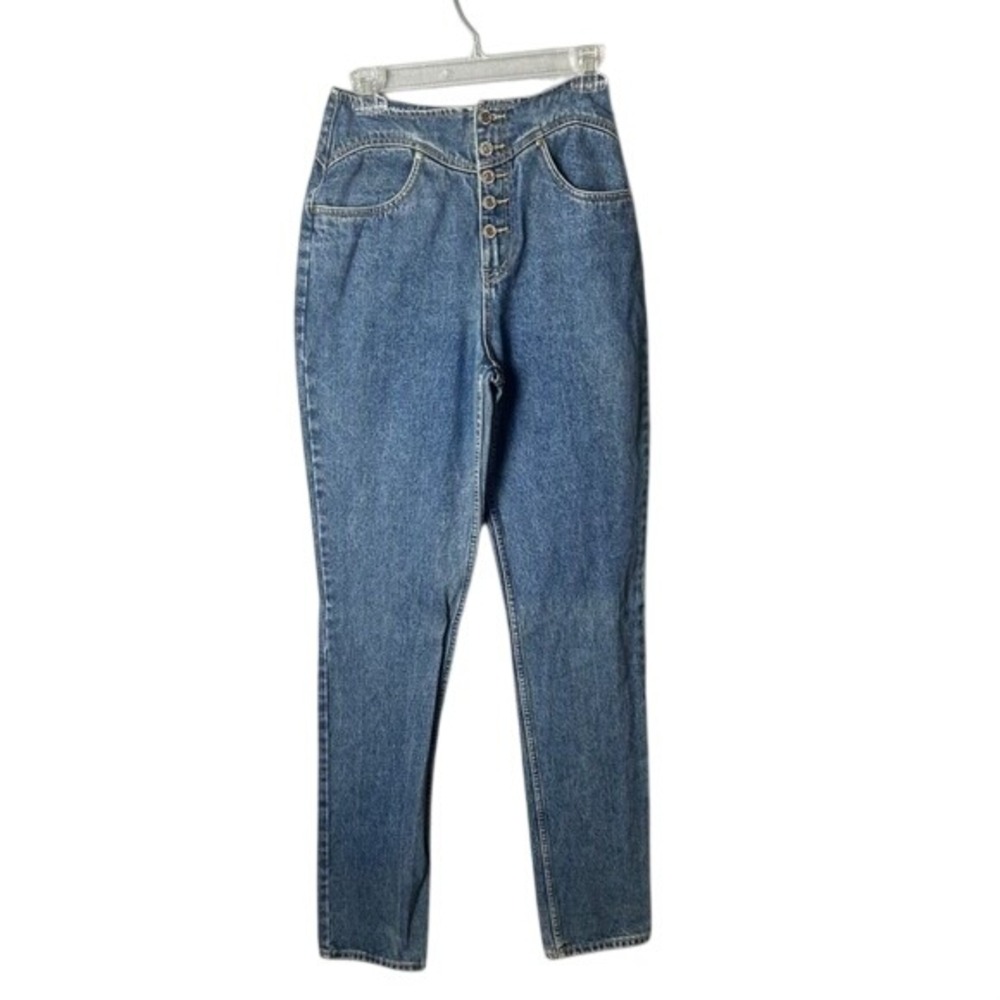 Vintage Lawman Jeans Womens 3/4 Blue Relaxed Fit High Rise Western Denim 90s